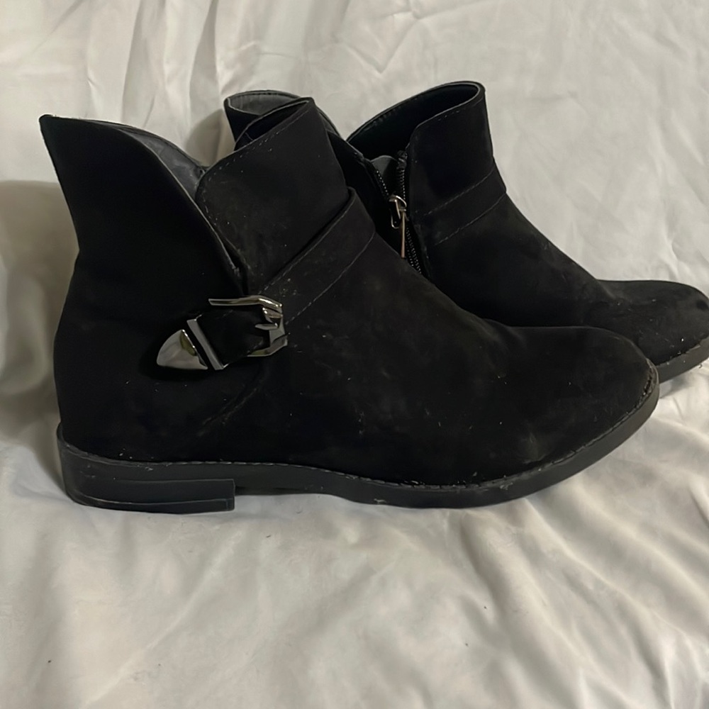 Black ankle boots